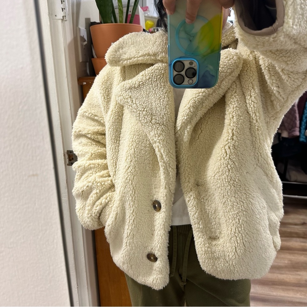 New Free People Sherpa Coat Size XL